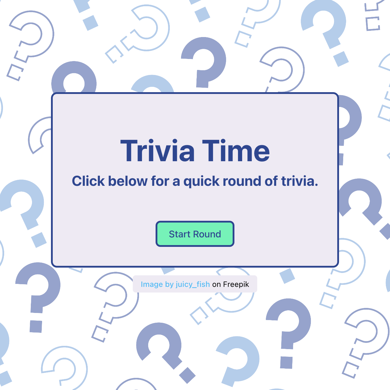 preview of Trivia Time app